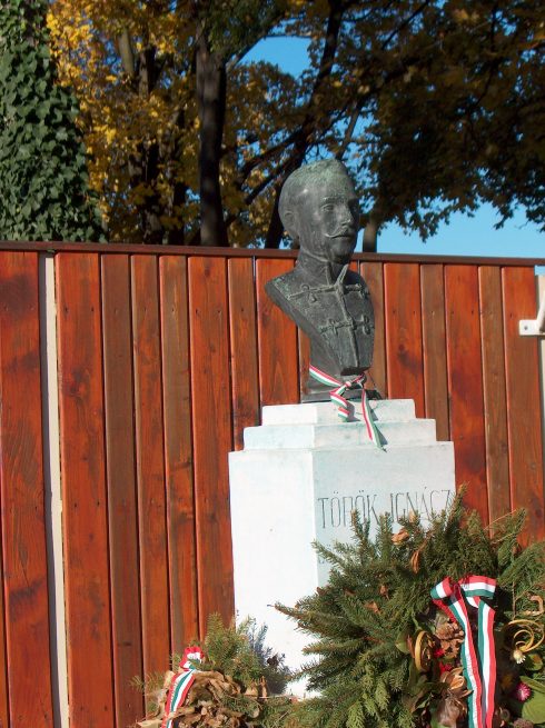 Csikász László- Török Ignác szobra- a Honvéd utca és Török Ignác utca sarkán.